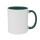 White/Dark Green
