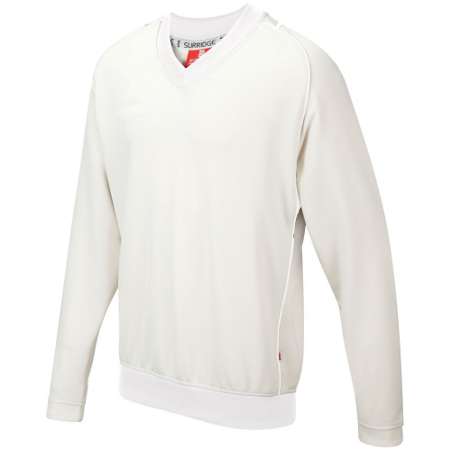 Surridge Long Sleeve Sweater-Ivory/White-Youth