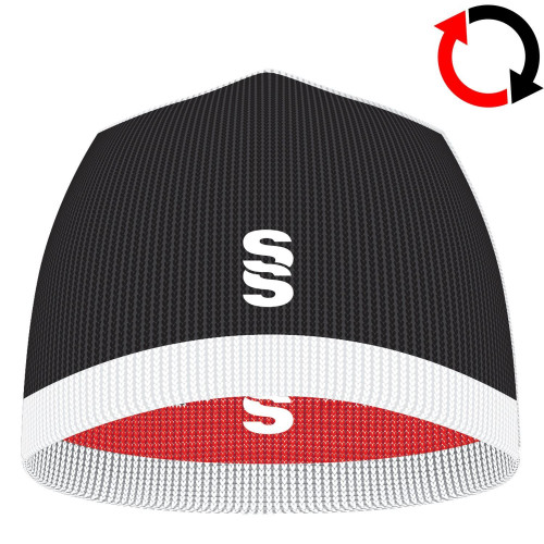 Surridge Reversible Beanie-Black/Red-One Size