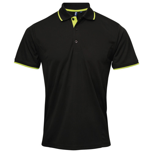 Premier Contrast Coolchecker Polo Shirt
