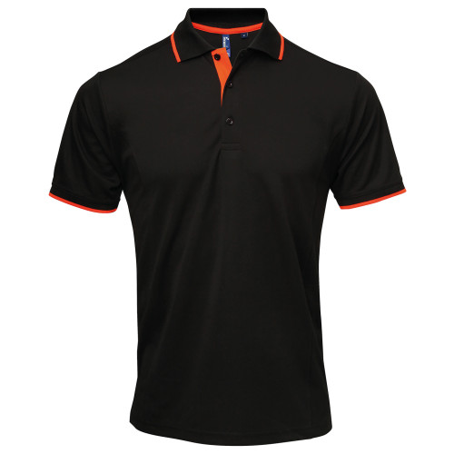 Premier Contrast Coolchecker Polo Shirt