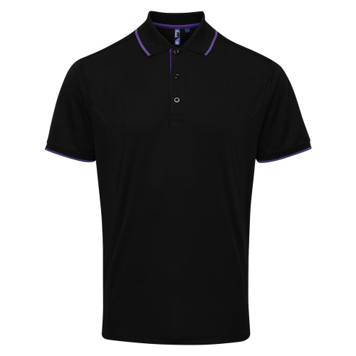 Premier Contrast Coolchecker Polo Shirt
