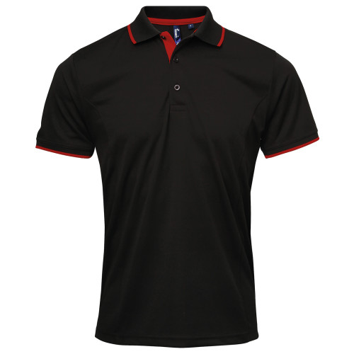 Premier Contrast Coolchecker Polo Shirt