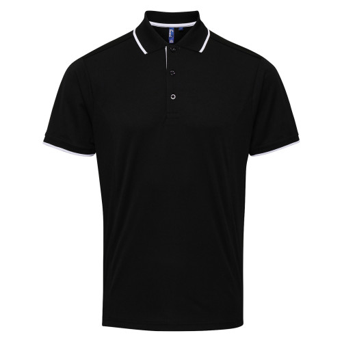 Premier Contrast Coolchecker Polo Shirt