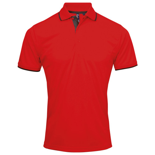 Premier Contrast Coolchecker Polo Shirt