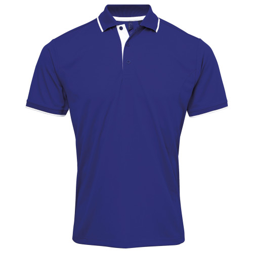 Premier Contrast Coolchecker Polo Shirt