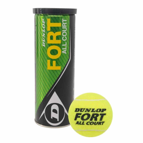 Dunlop Fort All Court Tennis Balls (Tube of 3)