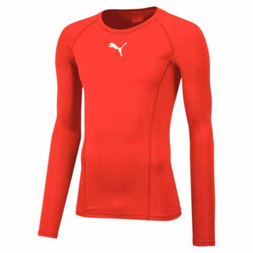 Puma Liga Baselayer Tee (Long Sleeve) - Red - S