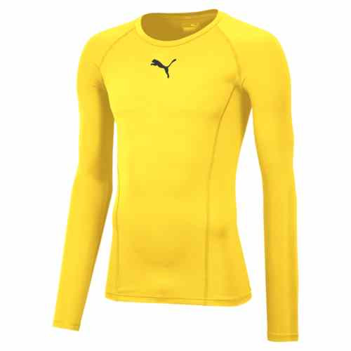 Puma Liga Baselayer Tee (Long Sleeve) - Yellow - L