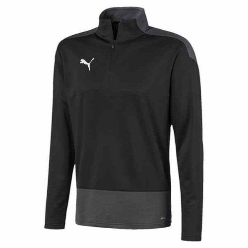 Puma Goal Training 1/4 Zip Top - Black/Grey - 13-14 Years