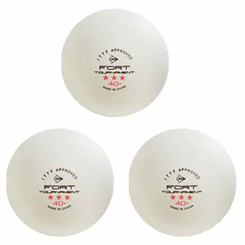 Dunlop 40+ Fort Tournament TT Balls (Pack of 3)