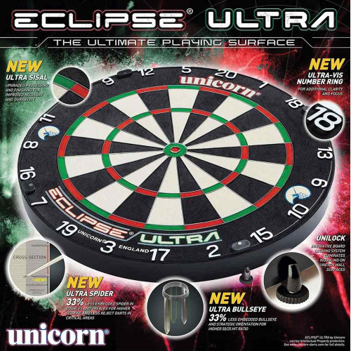 Unicorn Eclipse Ultra Bristle Dartboard