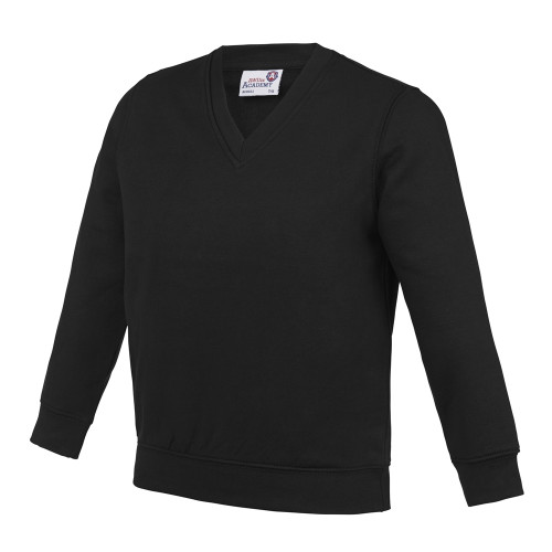 Awdis Academy Kids Academy V-Neck Sweatshirt