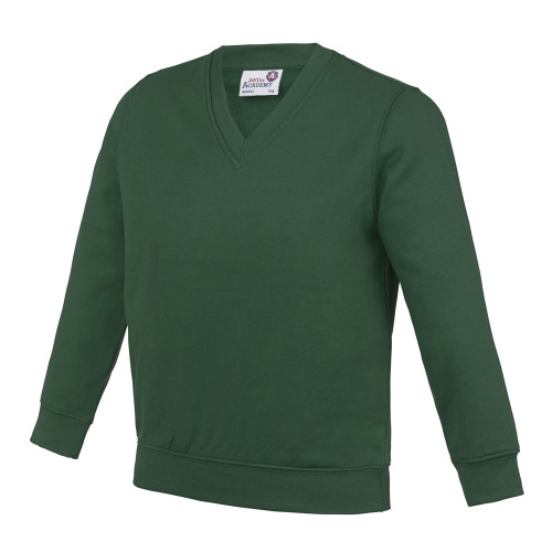 Awdis Academy Kids Academy V-Neck Sweatshirt