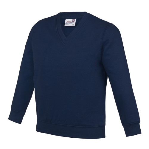 Awdis Academy Kids Academy V-Neck Sweatshirt