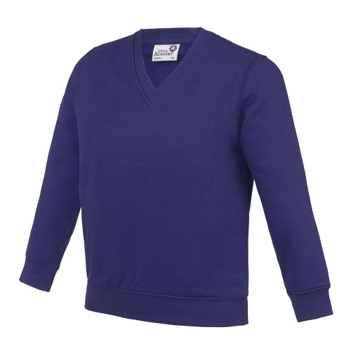 Awdis Academy Kids Academy V-Neck Sweatshirt