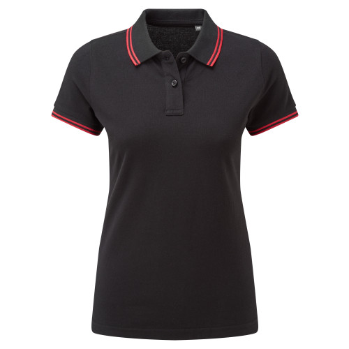 Asquith & Fox Womens Classic Fit Tipped Polo