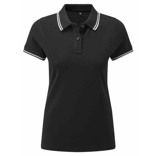 Asquith & Fox Womens Classic Fit Tipped Polo