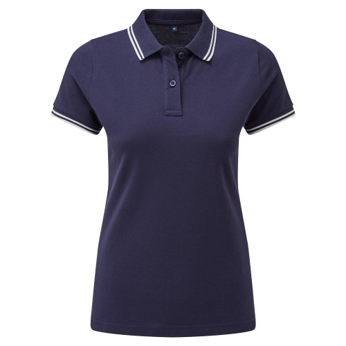 Asquith & Fox Womens Classic Fit Tipped Polo