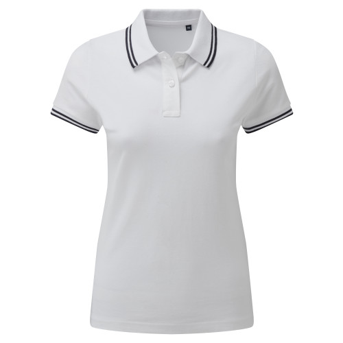 Asquith & Fox Womens Classic Fit Tipped Polo