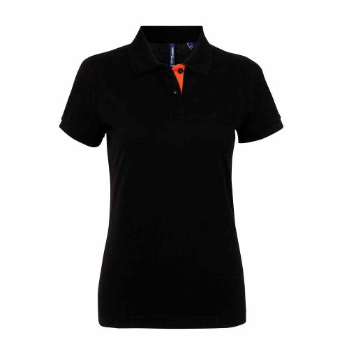 Asquith & Fox Womens Contrast Polo