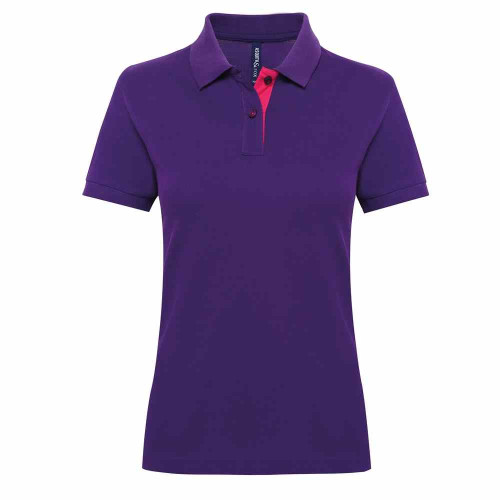 Asquith & Fox Womens Contrast Polo