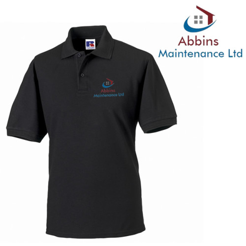 Abbins Maintenance Polo - Black - XS - Emb