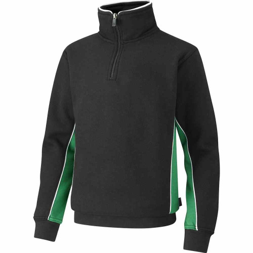Falcon Spirit 1/4 Zip Top Black/Emerald 30-32"