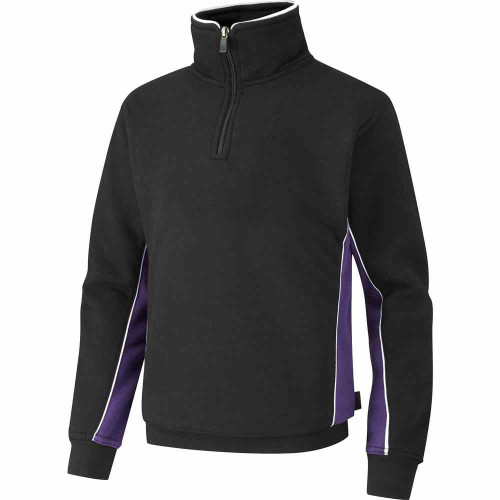 Falcon Spirit 1/4 Zip Top Black/Purple 42-44"