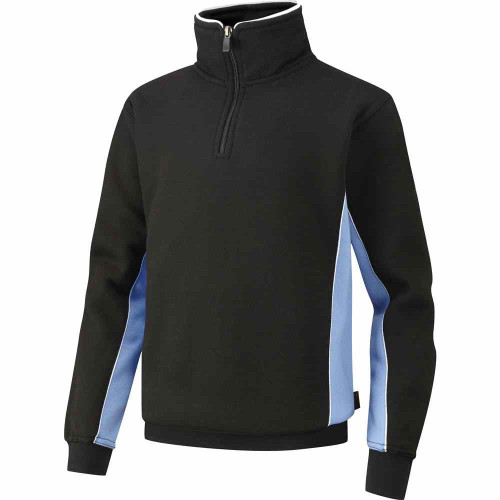 Falcon Spirit 1/4 Zip Top Black/Sky 32-34"
