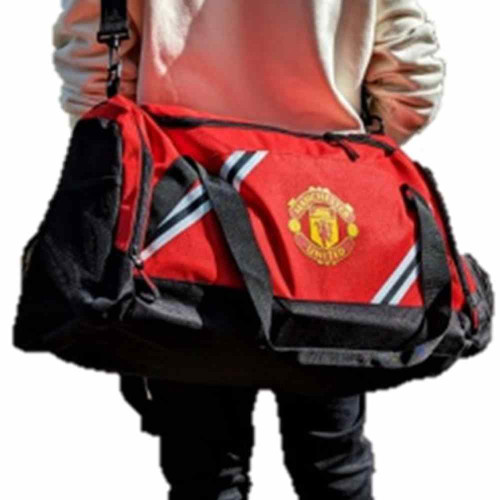 Team Merchandise Core Stripe Duffle (Man Utd)