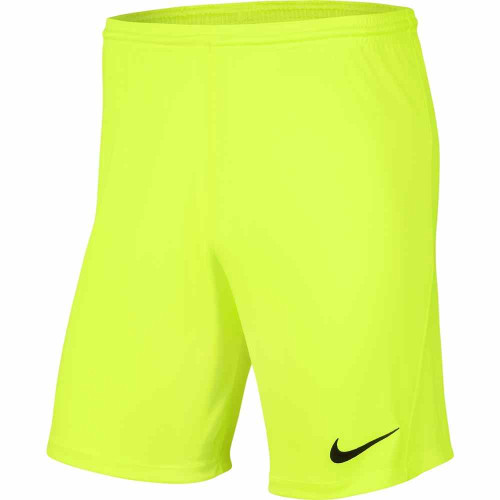 Nike Park III Short - Volt/Black - XLY