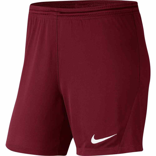 Nike Womens Park III Short - Maroon - XS