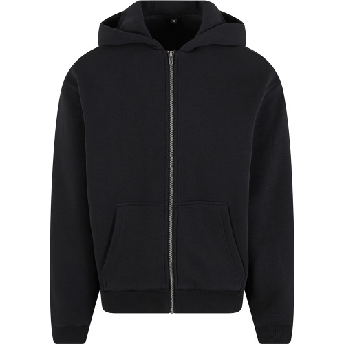 Build Your Brand Fluffy Zip Hoodie