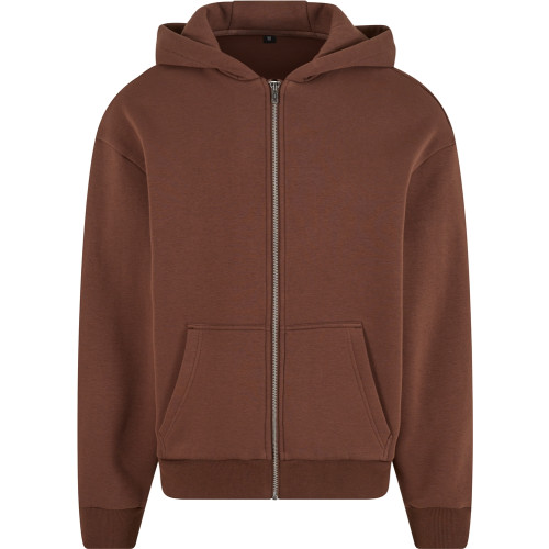 Build Your Brand Fluffy Zip Hoodie
