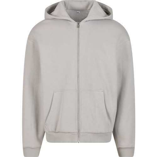 Build Your Brand Fluffy Zip Hoodie