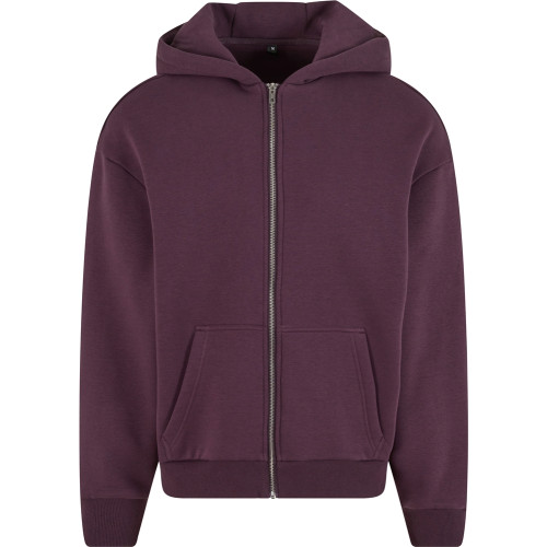 Build Your Brand Fluffy Zip Hoodie