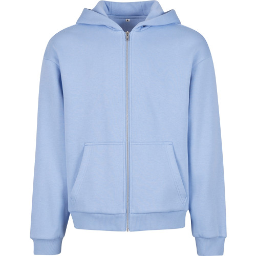 Build Your Brand Fluffy Zip Hoodie