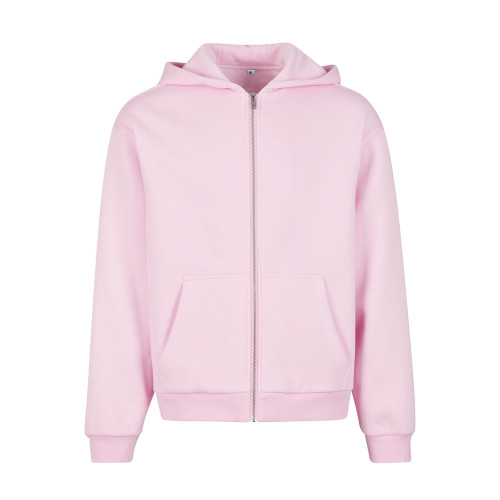 Build Your Brand Fluffy Zip Hoodie