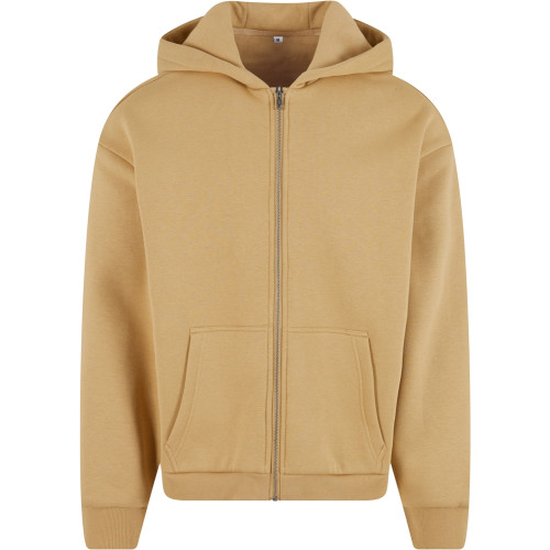 Build Your Brand Fluffy Zip Hoodie