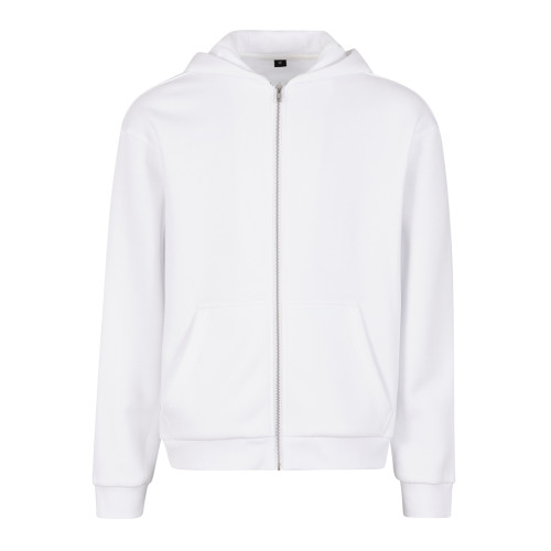 Build Your Brand Fluffy Zip Hoodie