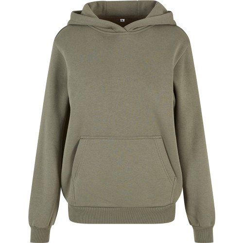 Build Your Brand Womens Fluffy Hoodie