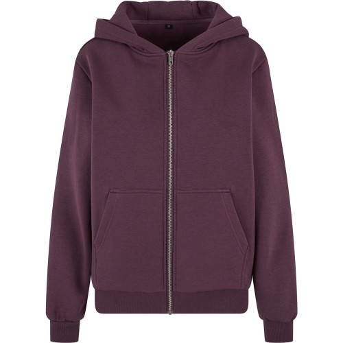 Build Your Brand Womens Fluffy Zip Hoodie