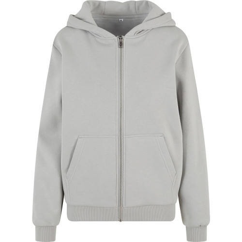 Build Your Brand Womens Fluffy Zip Hoodie