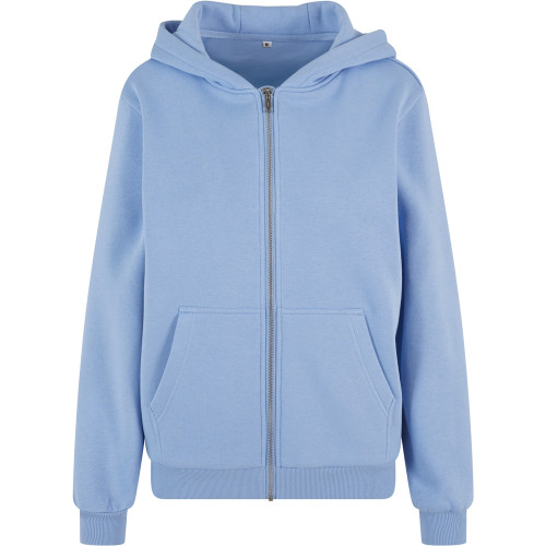 Build Your Brand Womens Fluffy Zip Hoodie