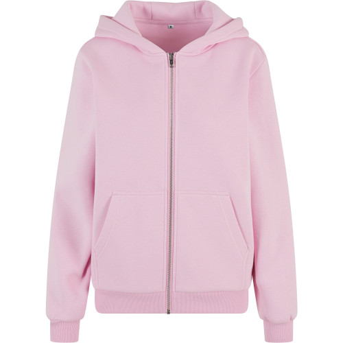Build Your Brand Womens Fluffy Zip Hoodie
