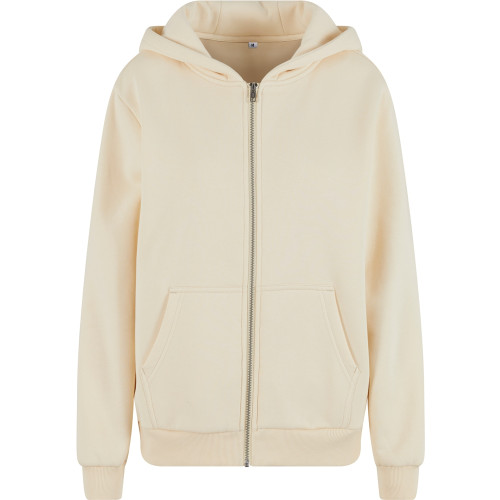 Build Your Brand Womens Fluffy Zip Hoodie