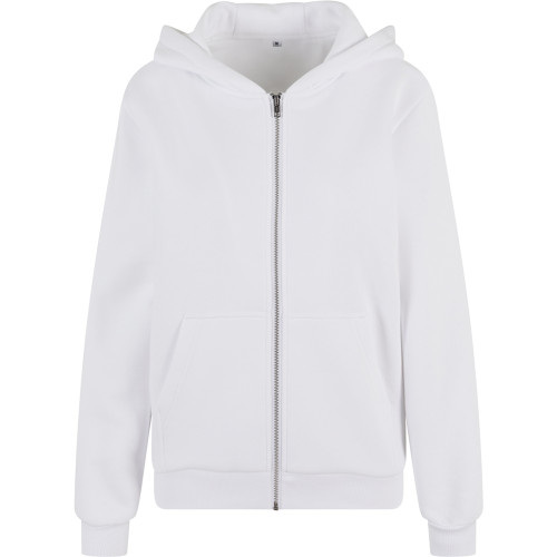 Build Your Brand Womens Fluffy Zip Hoodie