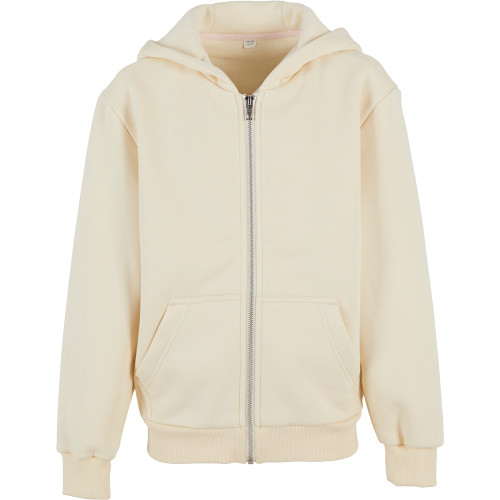 Build Your Brand Fluffy Zip Hoodie