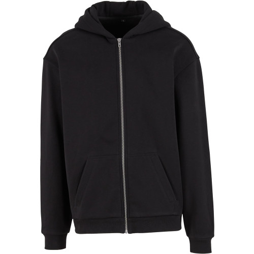 Build Your Brand Loose-Fit Zip Hoodie